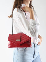 Sac Bandoulire Jana Amour Cuir Etrier Rouge jana amour EJAM002T-vue-porte